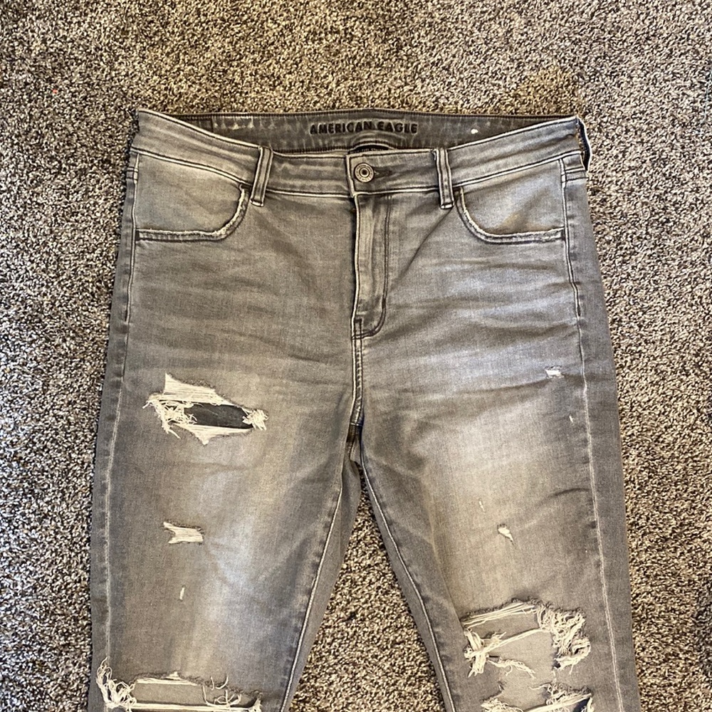 American Eagle Grey Jeans Size 14